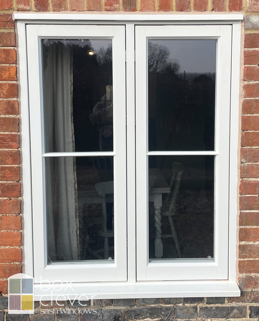 Bereco Heritage White Timber Casement Windows With Single Horizontal Bar 