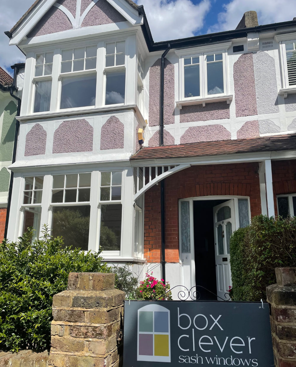 2 x Connected Bays, Flush Casement Oriel Window, Bespoke Hardwood Cills