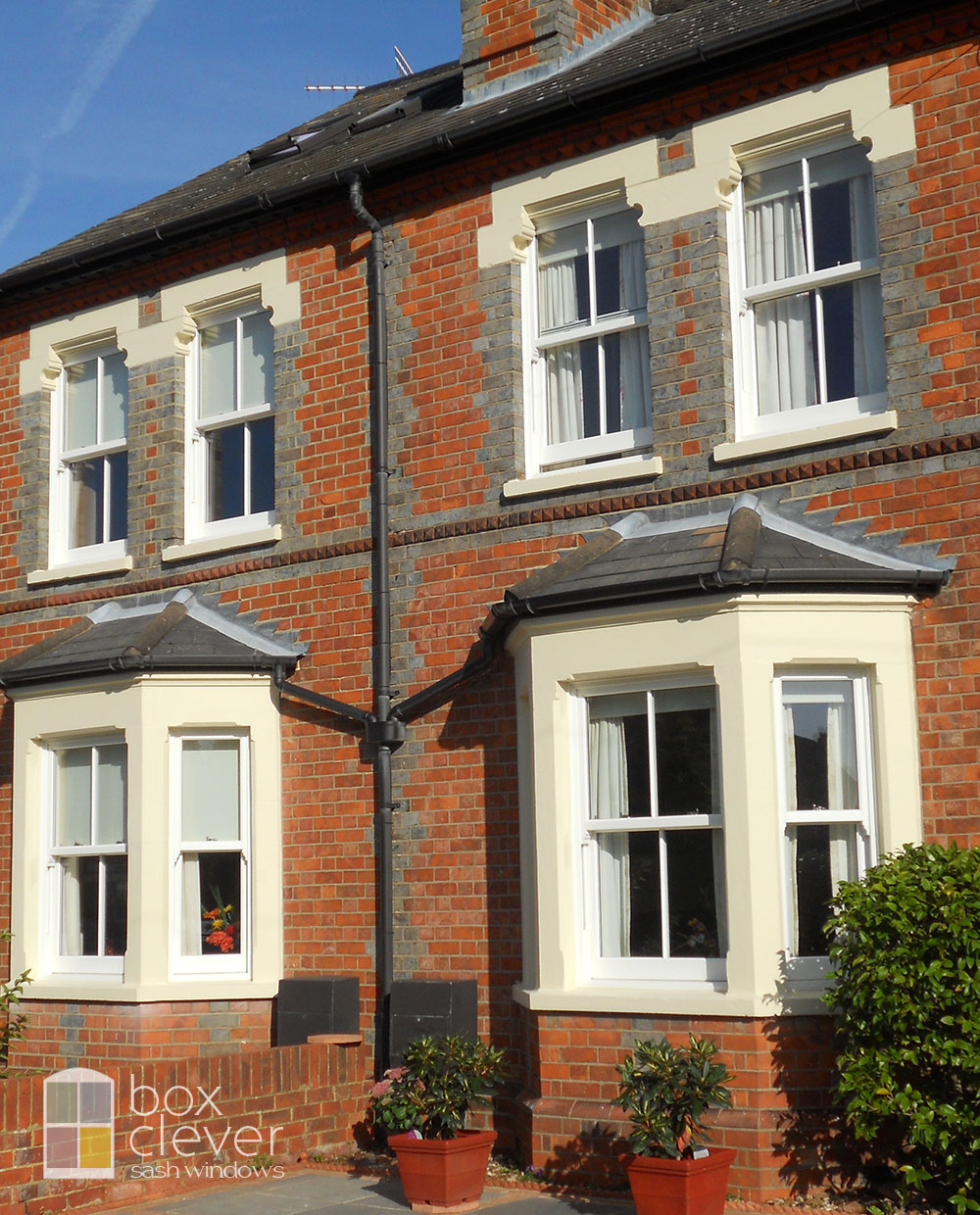 Masterframe Bygone Collection UPVC Sash Windows - Completely Replaced Semi Detached House - Farnborough, Hampshire