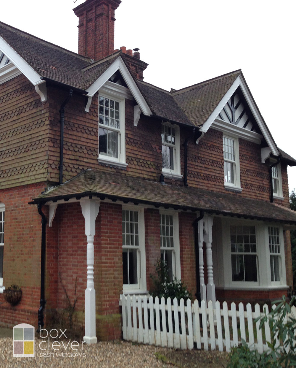 Masterframe Bygone Collection UPVC Sash Windows - Large Detached Property with Georgian Bars - Oxford