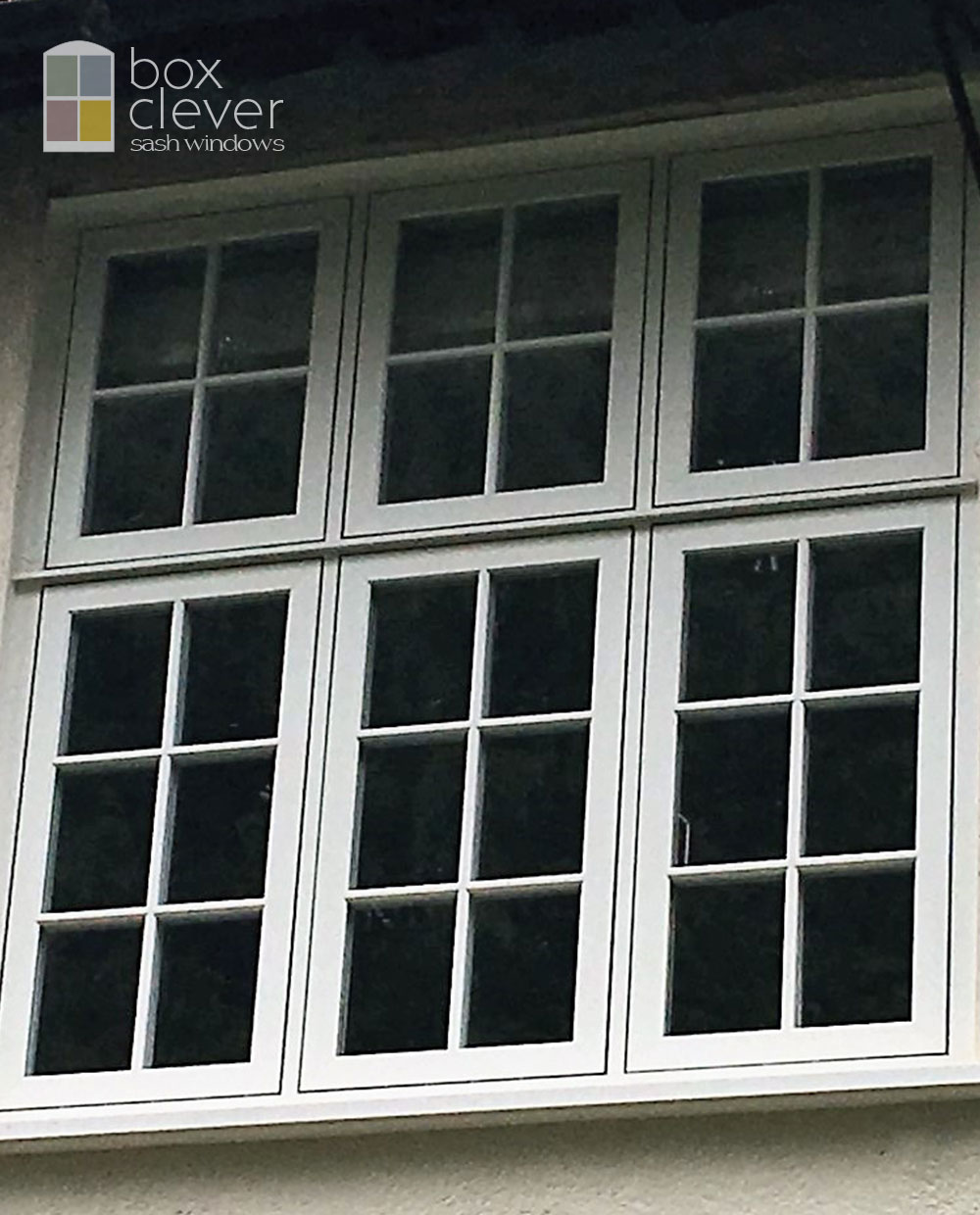 Evolution Storm UPVC Flush Casement Windows - Georgian Bar Design and Weather Bar - Reading