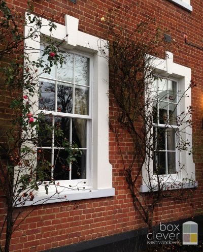 Masterframe Bygone Collection UPVC Sash Windows - Conservation Area Approved - Winchfield, Hampshire