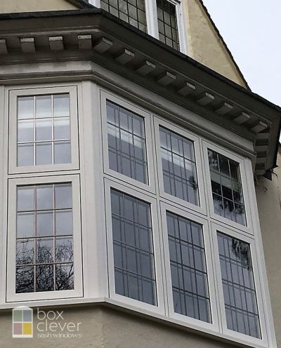 White Wood Effect Stormproof Casement Windows and Doors