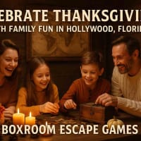 Celebrate Thanksgiving with Family Fun at Boxroom Escape Games in Hollywood, Florida