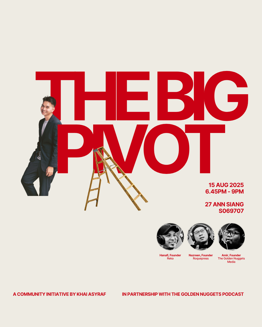 The Big Pivot launch event poster