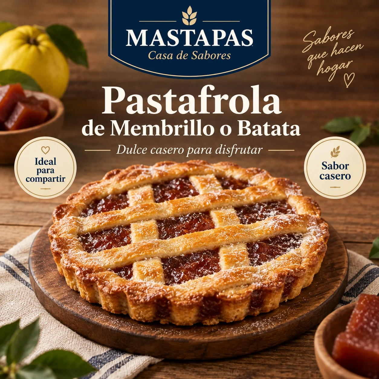 Pastafrola membrillo o batata