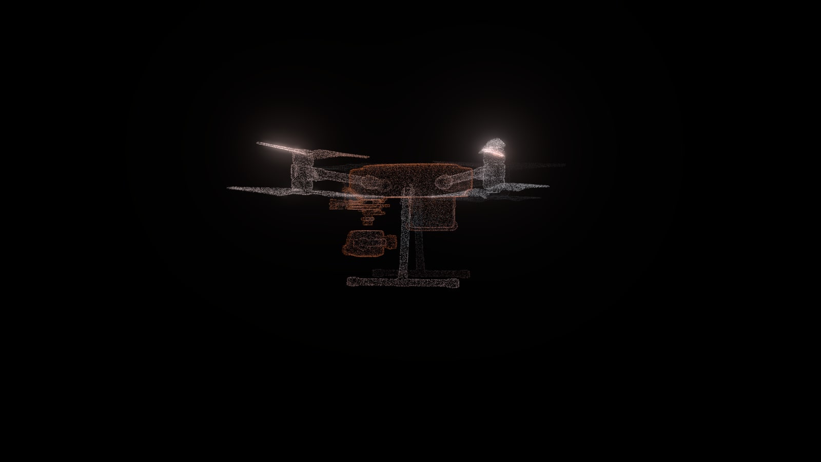 Aerial Platforms drawn as a point cloud