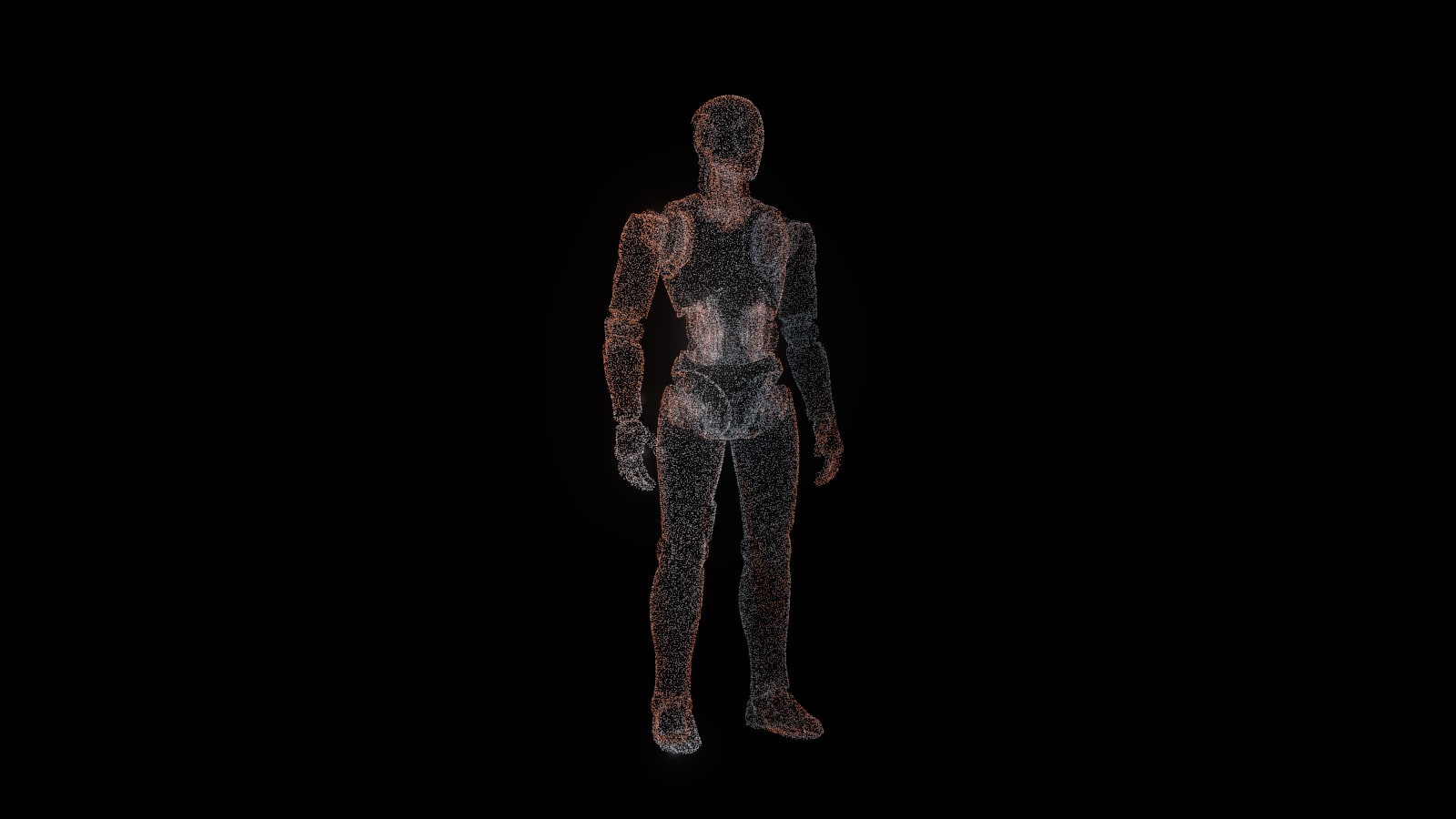 Humanoid Platforms drawn as a point cloud