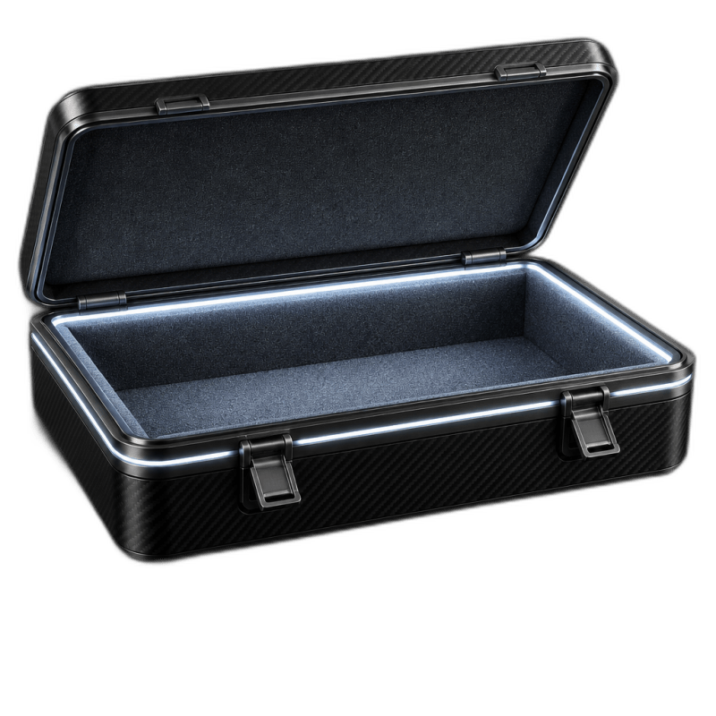 An open case