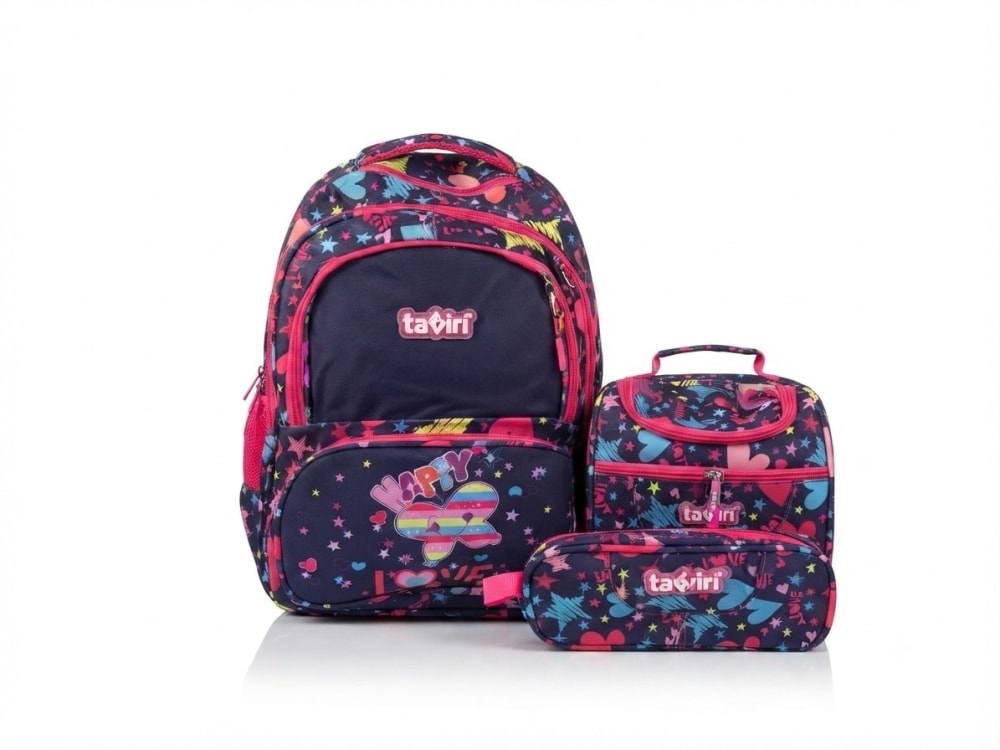 Sac a dos scolaiire 03 PIECES TZ0986 MIXE — rose