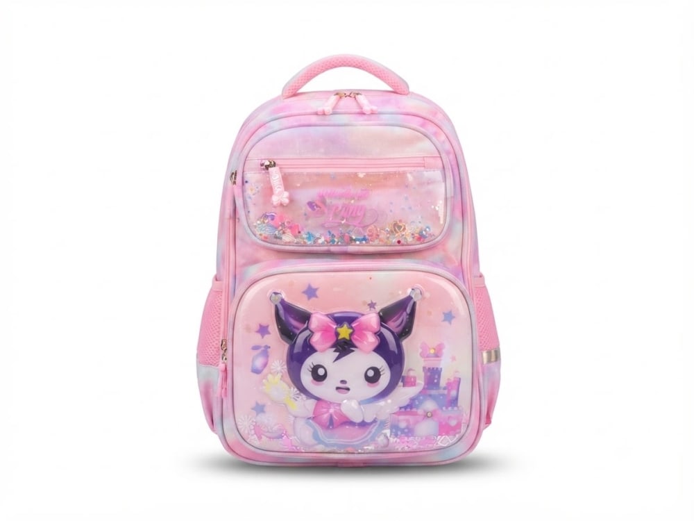 SAC A DOS ECOLIER 03PCS VISION 2618 — rose