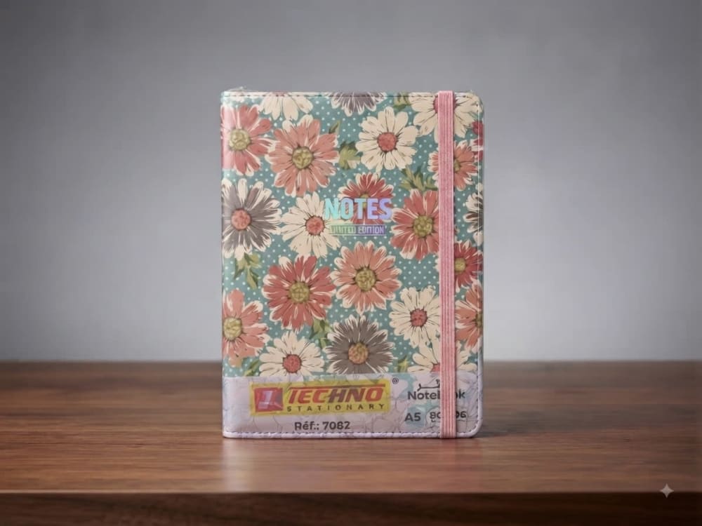 NOTE BOOK SPRING MEMO A5 96P TECHNO 7082 — color