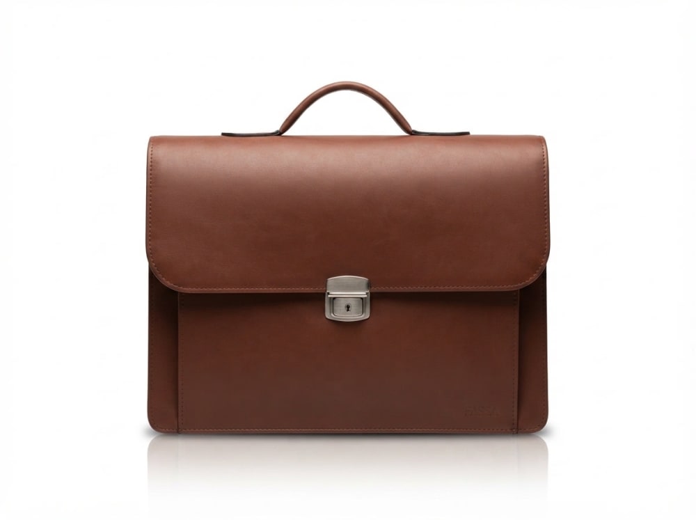 cartable 8806 CUIR SYNTETIQUE — brown