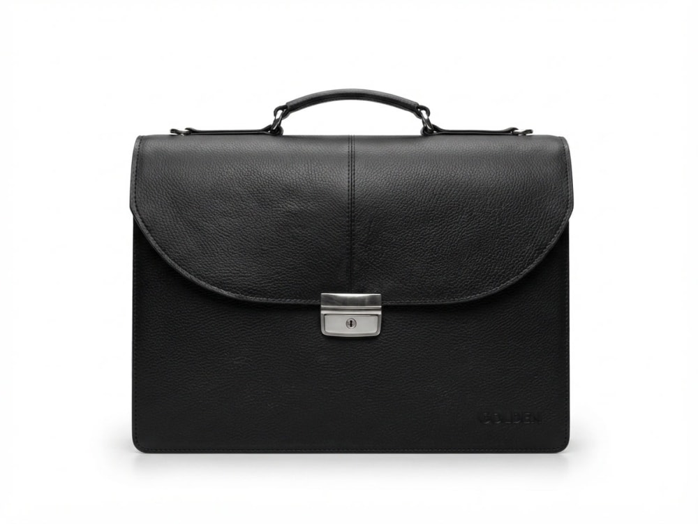 cartable CUIR 72914 SR — noir
