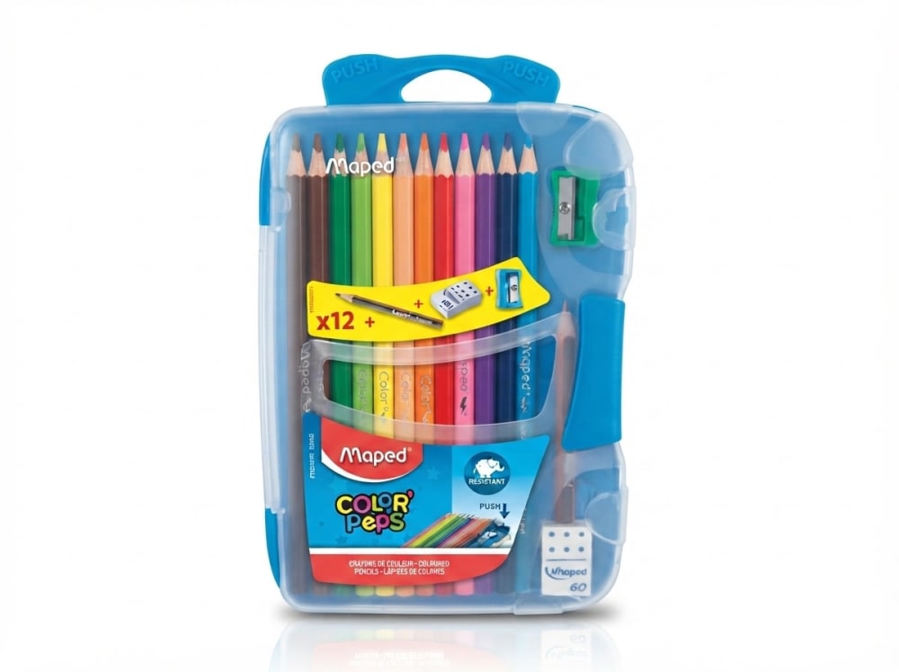 crayons de couleur 12PCS SMART BOX+3FLUO MAPED 832032 — blue
