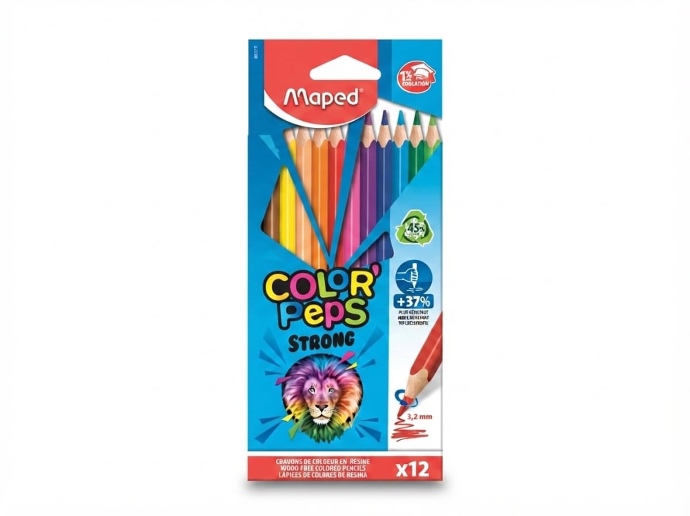 CRAYONS DE COULEUR COLORPEPS STRONGS X12 862712 — blue