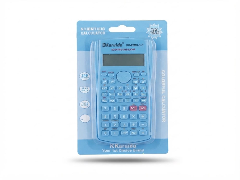 Calculatrice KARUIDA KK-82MS-D-C COULEURS — blue