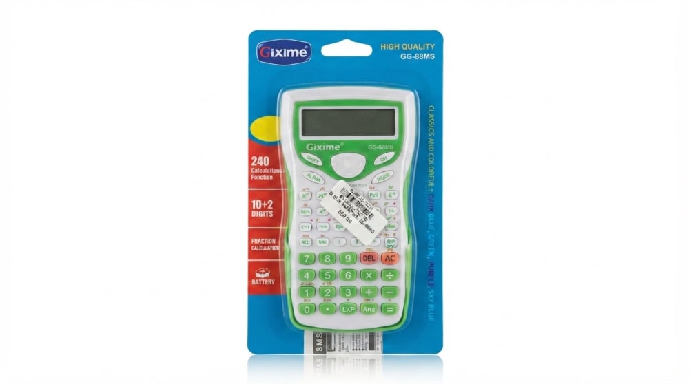 Calculatrice siemtifique COULEUR YARAP GIXIME GG-88MS — vert