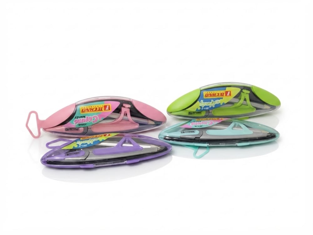Compas ecolier bague couleurs PASTEL TECHNO 5365 — couleur