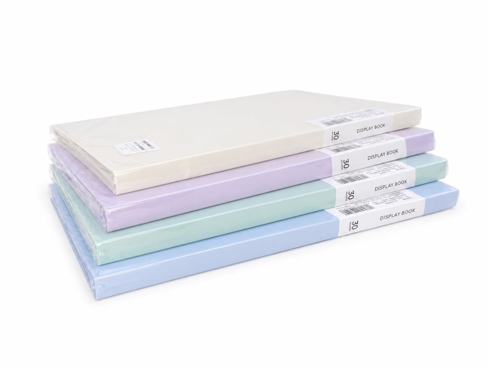 PORTE FICHES A4 30 POCHET DELI 72672 — blue