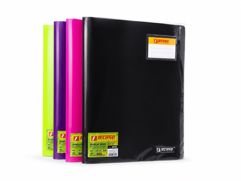 PROTEGE DOCUMENT EN PP 150 POCH 300 VUES TECHNO 8518 — blanc