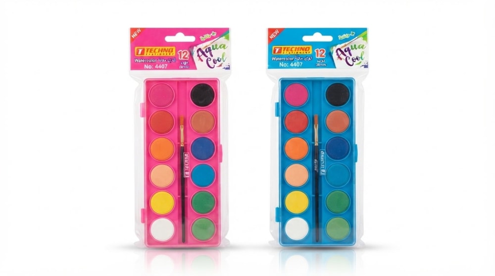 AQUARELLE AOUA COOL 12 PASTIELLES TECHNO 4407 — rose