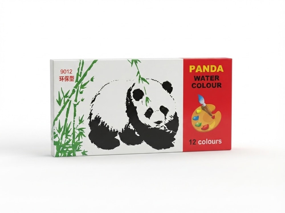 PEINTURE A EAU PANDA 12 TUBES 9012 BTICO — blanc