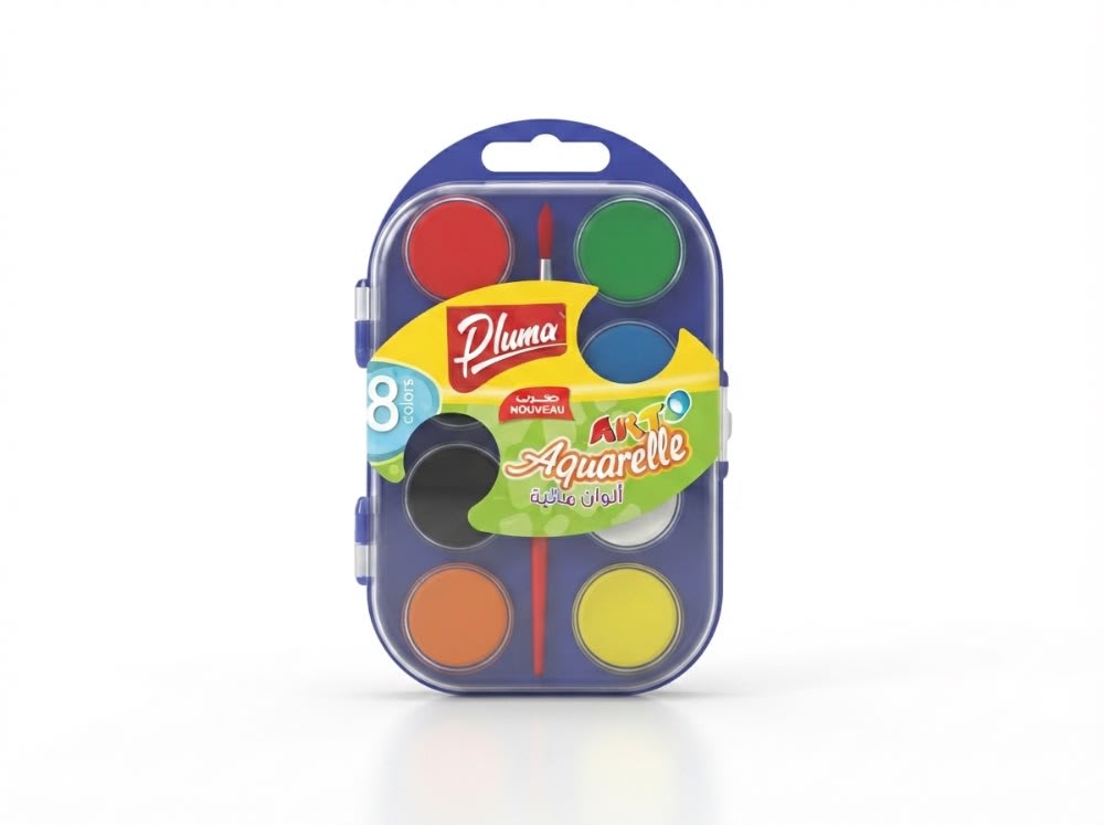 AQUARELLE PLUMA DE 8 EXCELLES PLS-6615