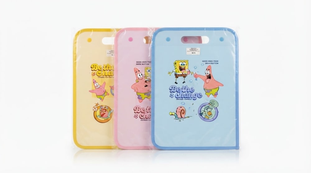PORTE DOCUMENTS ECOLIER VERTICAL A4 7 POCHETES F611 — color