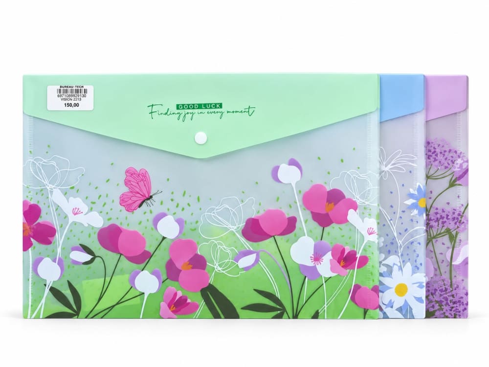 POCHETE ENVELOPPEe BOUTON VISION 3213 — violet