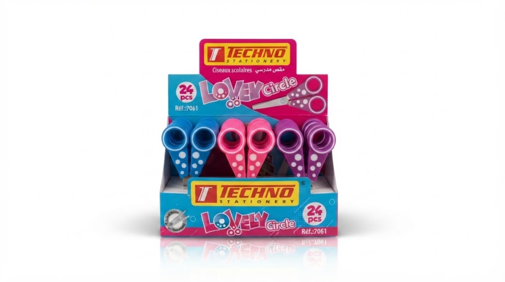 CISEAUX SCOLAIRE 13.5 cm LOVELY CIRCLE — colors