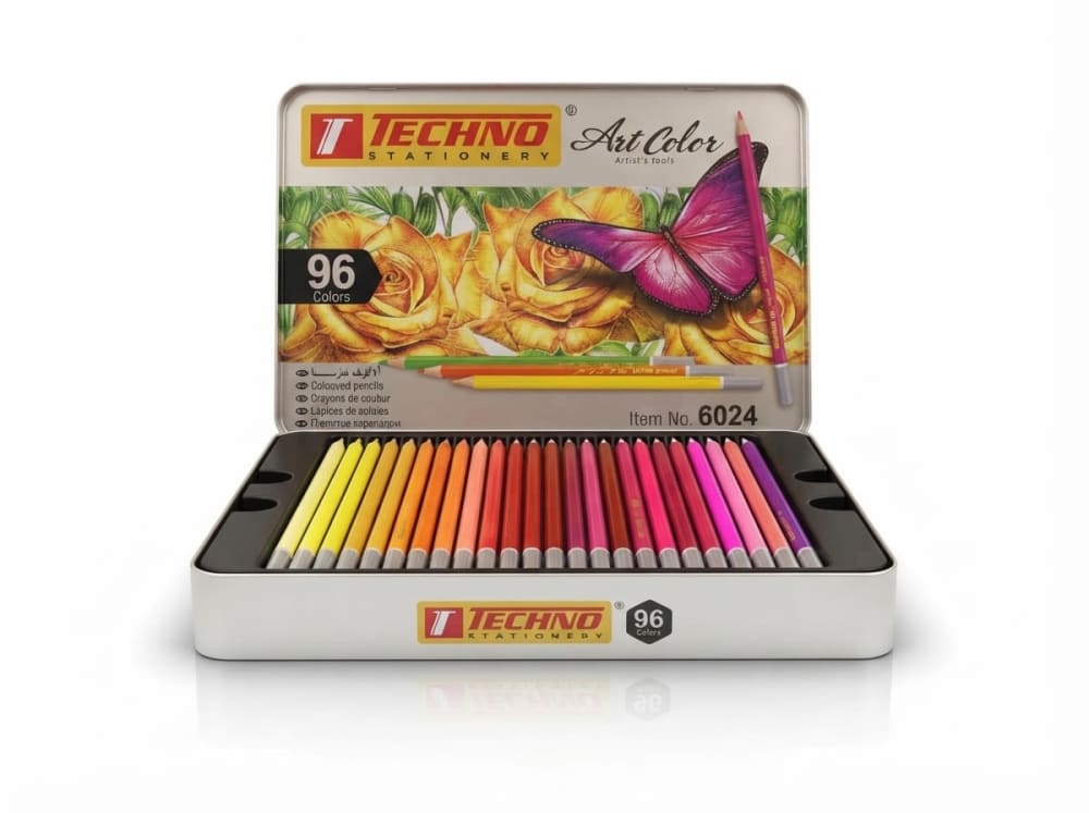 CRAYONS DE COULEUR ARTCOLOR BOITE METAL DE 96 CLRS PCS techno 6024 — colors