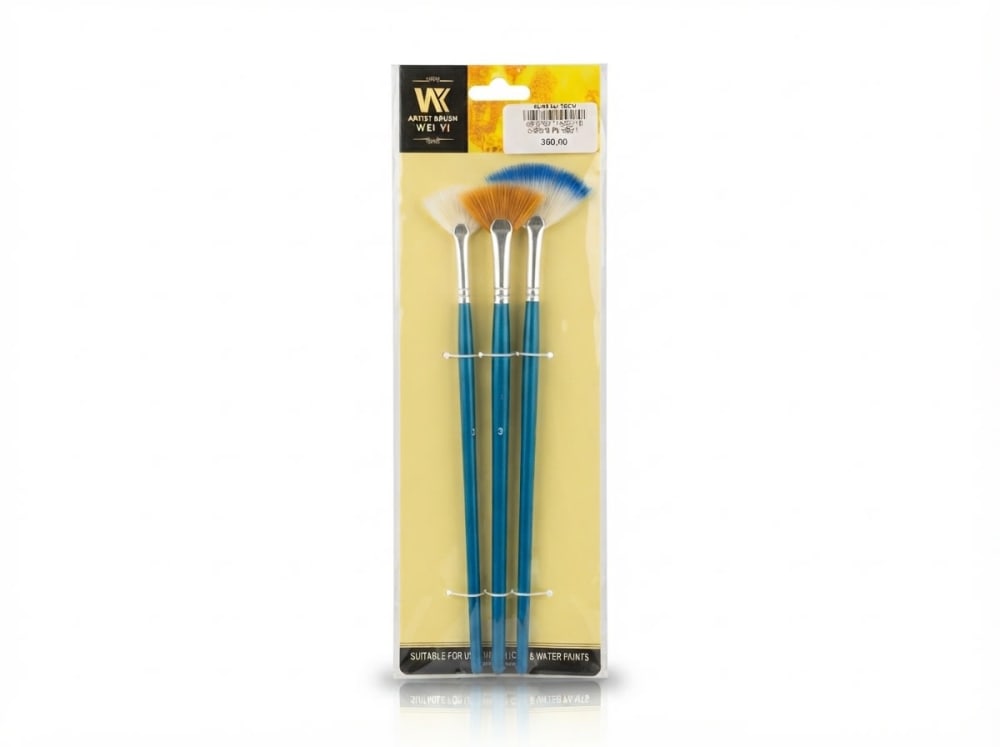 JEU DE pINCEAU DE SESSIN 03PCS — blue