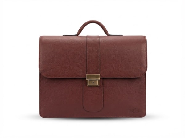 cartable CUIR 2 COMPARTIMANTS