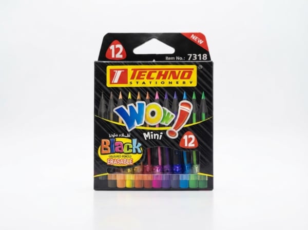Cryons de couleurs WOW BLACK MINI BTE 12 CL 7318