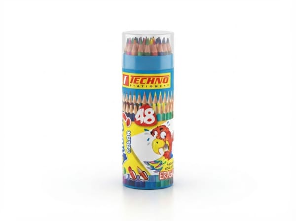 CRAYONS DE COULEUR WOW EFFACABLE BTE RONDE 48CL 5807