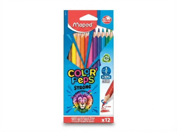 CRAYONS DE COULEUR COLORPEPS STRONGS X12 862712