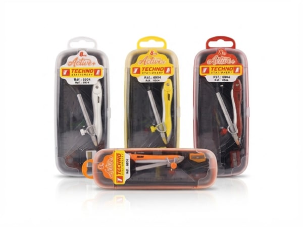 Compa ensemble GEOMETRIQUE 8 PCS ACTIVE +