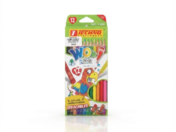 Cryons de couleur WOW HEART boîte de 12 CLR 6564