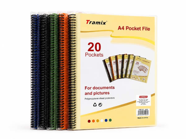 PORTE DOCUMENT SPIRAL CORRECT 20P/40V  6620