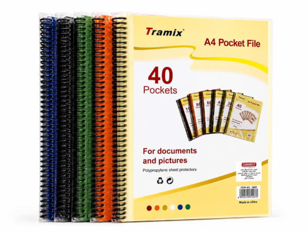 PORTE DOCUMENT SPIRAL CORRECT 40P/80V 6640