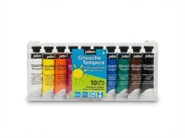 PEINTURE GOUACHE BOITE DE 10 TUBES DE 10 ML 678000