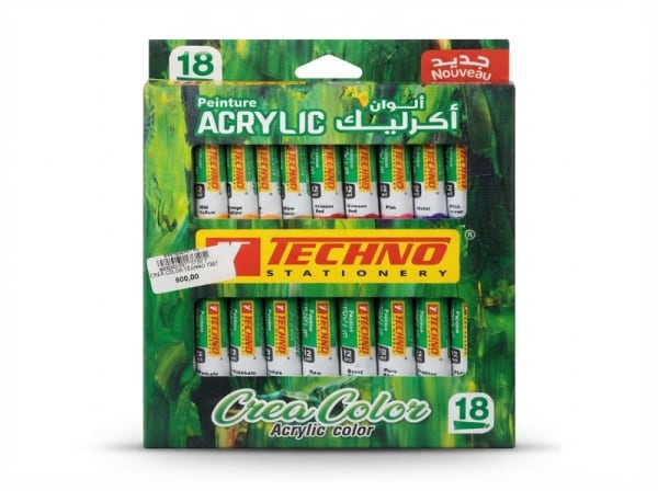 PEINTURE ACRLYQUE 18X12ML CREA color TECHNO 7357