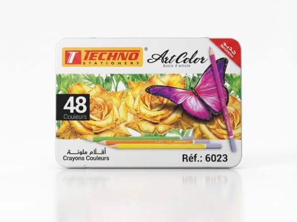 CRAYONS DE COULEUR ARTCOLOR BOITE METAL DE 48 CLRS PCS techno 6023