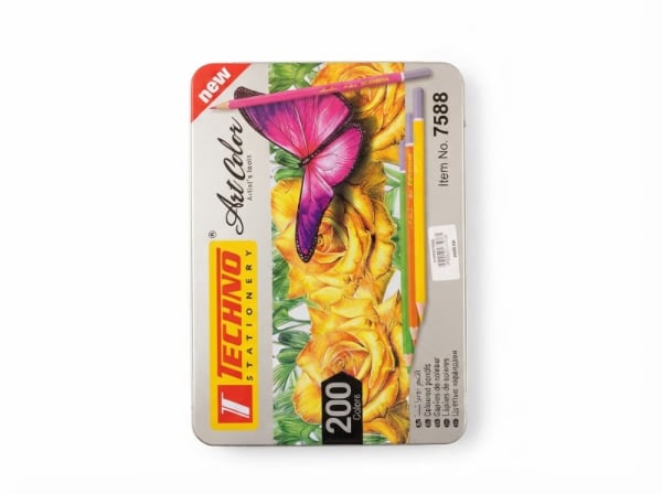 CRAYONS DE COULEUR ARTCOLOR BOITE METAL DE 200 CLRS PCS techno 7588