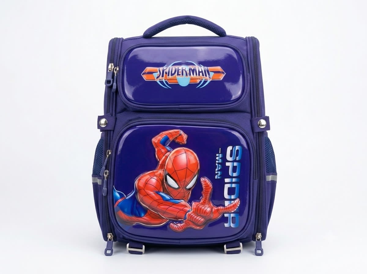 Sac à dos Spider-Man Bleu Marine (ou, version neutre : "Sac à dos Super-Héros Araignée Bleu Marine")