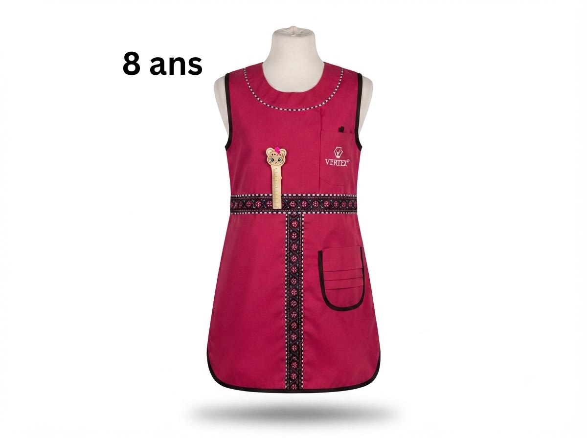 TABLIER FILLIETTE VERTEX 6/8/10 ANS RS-094