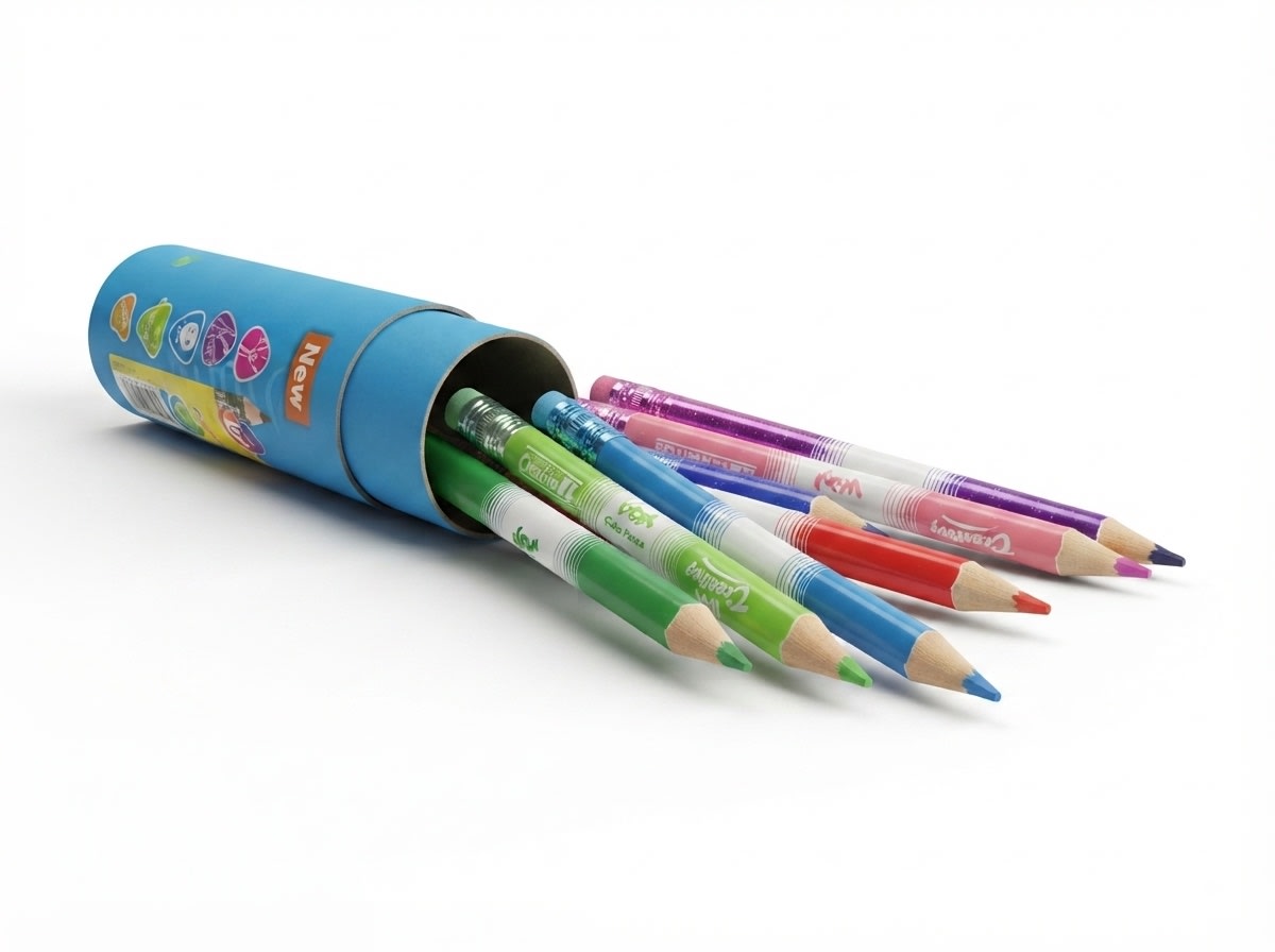 CRAYONS DE COULEUR WOW MINI CREA BTE ROND 12CLTECHNO 7329
