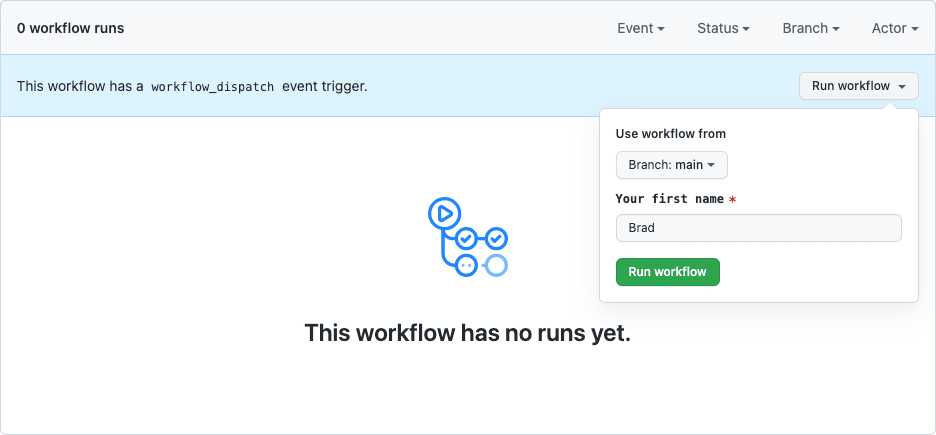  Manually Trigger Github Actions