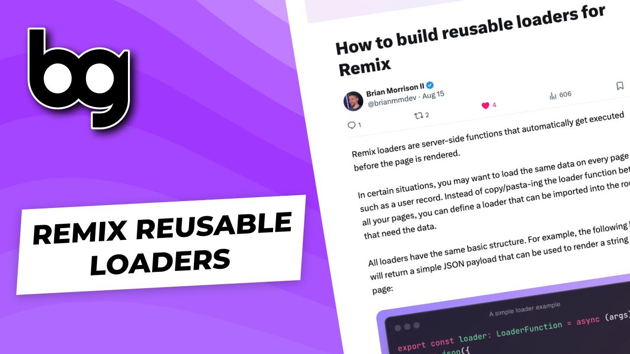 💿 remix reusable loaders